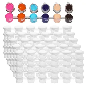 360 Paint Buckets, 60 2ml (0.07oz) Paint Buckets, Paint Storage Containers with Lids, Suitable for Handicrafts School Art Festival
