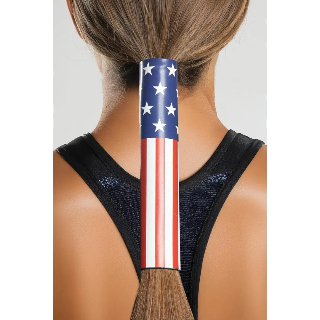 Neoprene Hair Gloves - Patriotic, USA Flag Design, Synthetic Material, Ideal for Riding, Suitable for Inked Individuals, Graphic