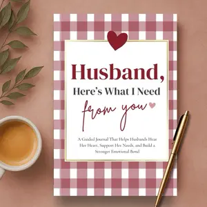 Husband, Here’s What I Need From You: A Powerful Therapy Journal to Deepen Love, Understand Needs, and Strengthen Your Marriage, Gift from Wife to Husband