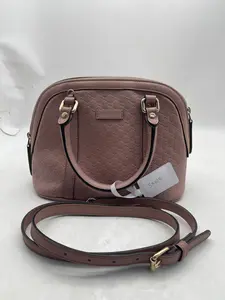 Pre-owned GUCCI Leather Crossbody Bags Microguccissima Mini Dome Dry Rose Calfskin Shoulder Bag SQ014