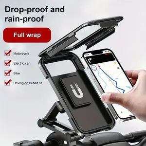 New Waterproof Magnetic Phone Holder for E-Bike Motorcycle Bicycle, Essential for Delivery Riders, Adjustable Navigation Car Mount