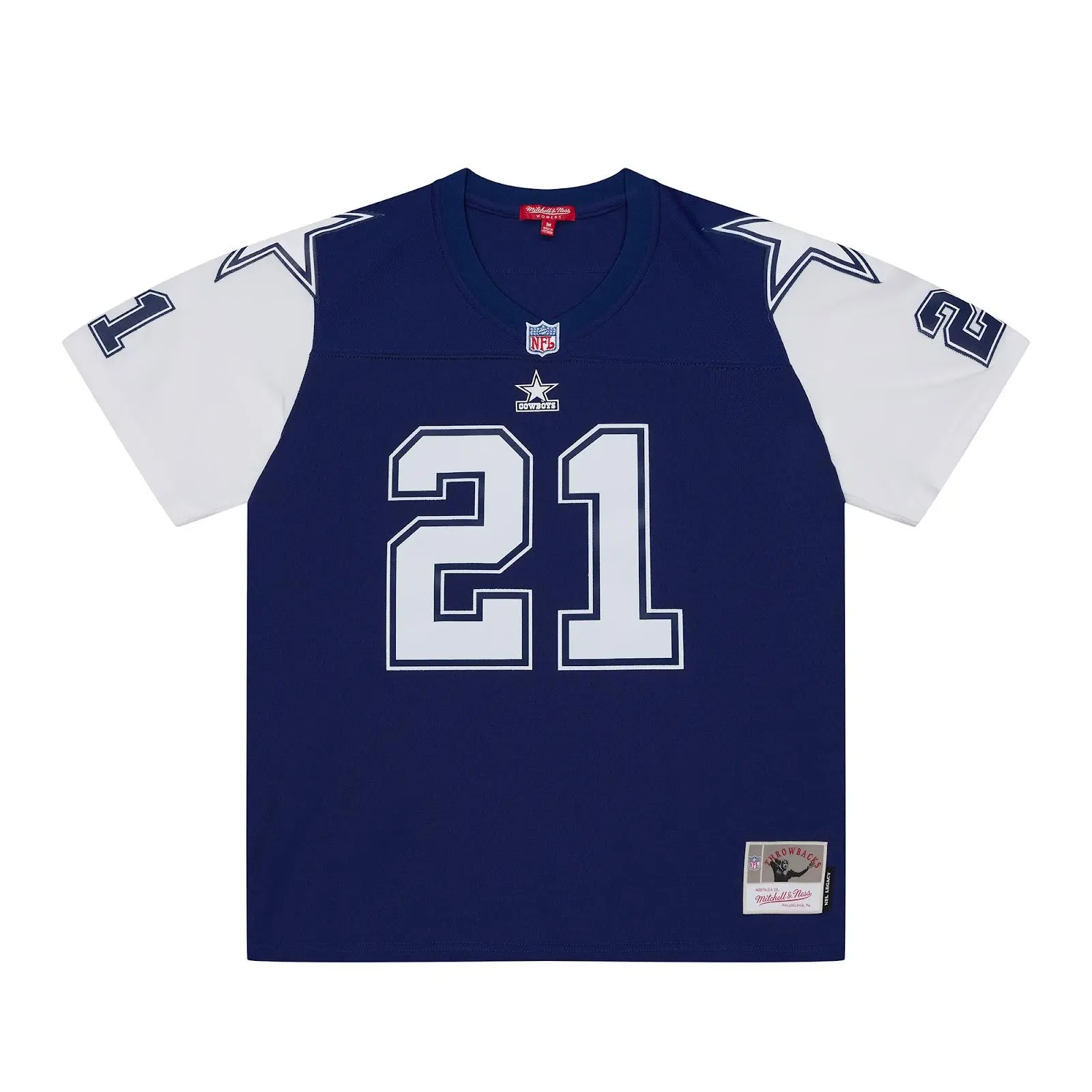 Women's Deion Sanders Dallas Cowboys 1995 Navy Legacy Jersey NFL Throwback Mitchell & Ness