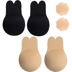 New Winter Sticky Bra, Backless Strapless Bra Push Up, Adhesive Invisible Lift Up Bras 2 Pieces