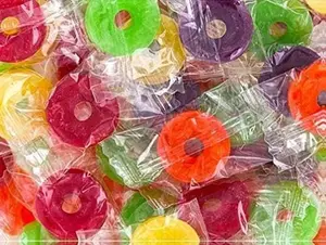 MiMa Llfe Saver Assorted Individually Wrapped Hard Candy-Bulk Halloween Candy, Individually Wrapped Old Fashioned Fruit Candies-5 Flavor Assortment-2 lbs