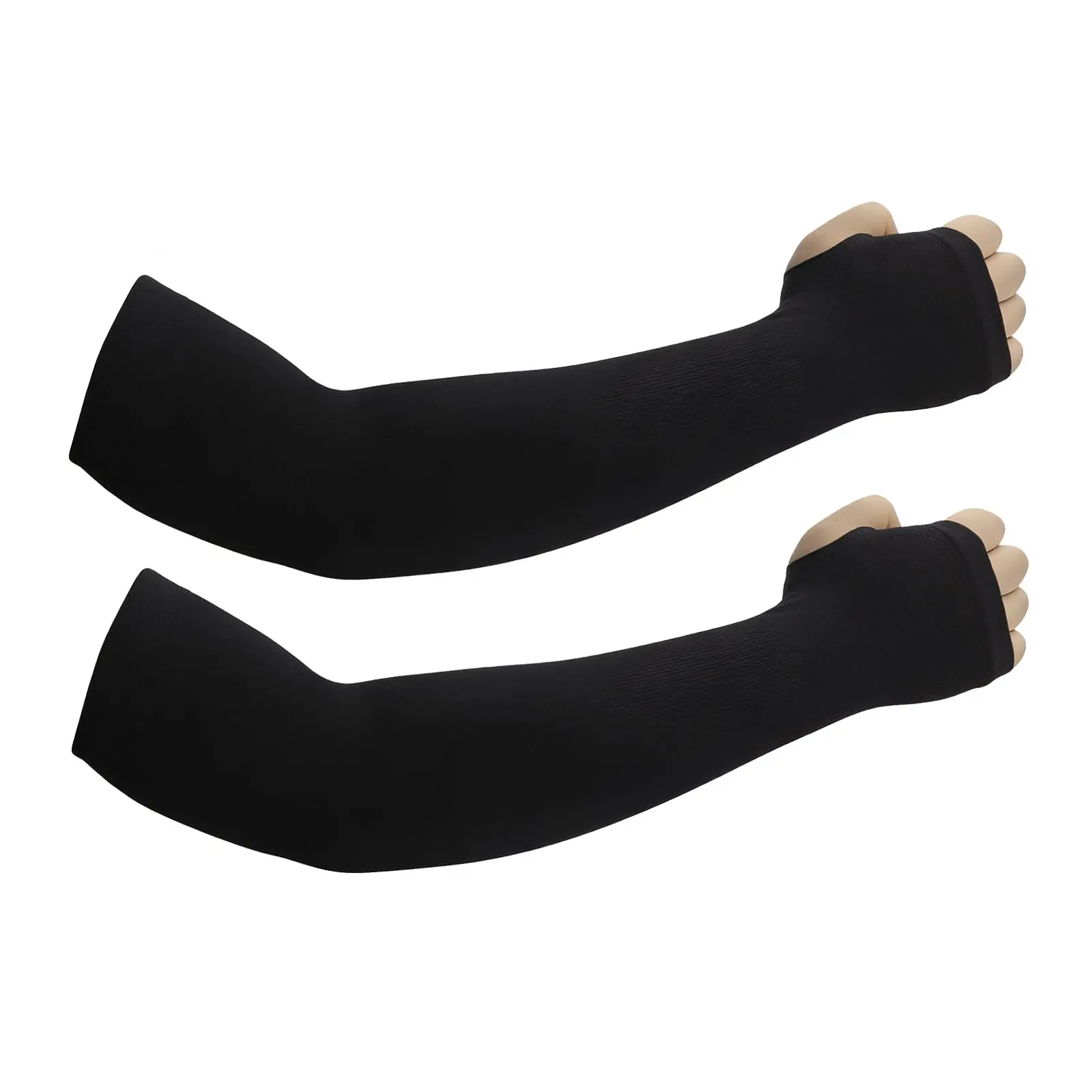 1 Pair Fashion Sun Protection Ice Silk Arm Sleeves, Unisex Summer UV Protection, Ideal for Outdoor Driving, Fishing, Golf, Cycling, Running