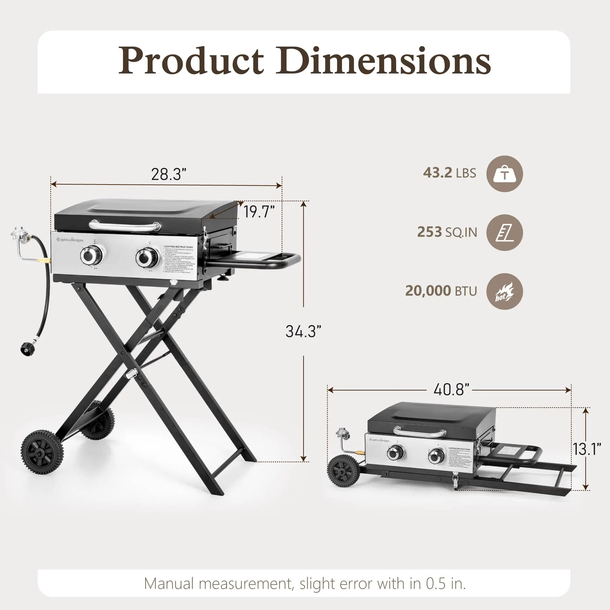 2 Burner (Portable Griddle)