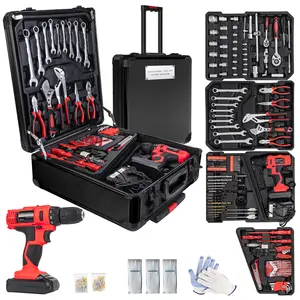18V Electric Power Drill Set, Power Tool Set, Cordless Drill for Men, Household Home DIY Hand Tool Kits,18+1 Clutch Cordless Power Drill,  Gifts hand tool