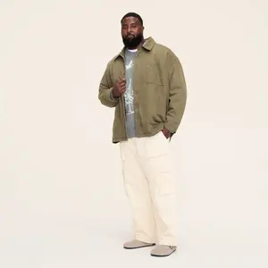 Men's Big & Tall Twill Shacket - Woolrich Olive Green 2XLT