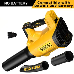Cordless Leaf Blower Compatible with DEWALT 20V Max Battery, 650CFM Brushless Turbo Blower, Portable Adjustable Speed Blowing Tool for Home Lawn, Patio & Leaf Cleanup, Snow Removal