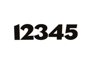Personalized Mailbox Numbers Vinyl Decal Custom Decorative Numbering