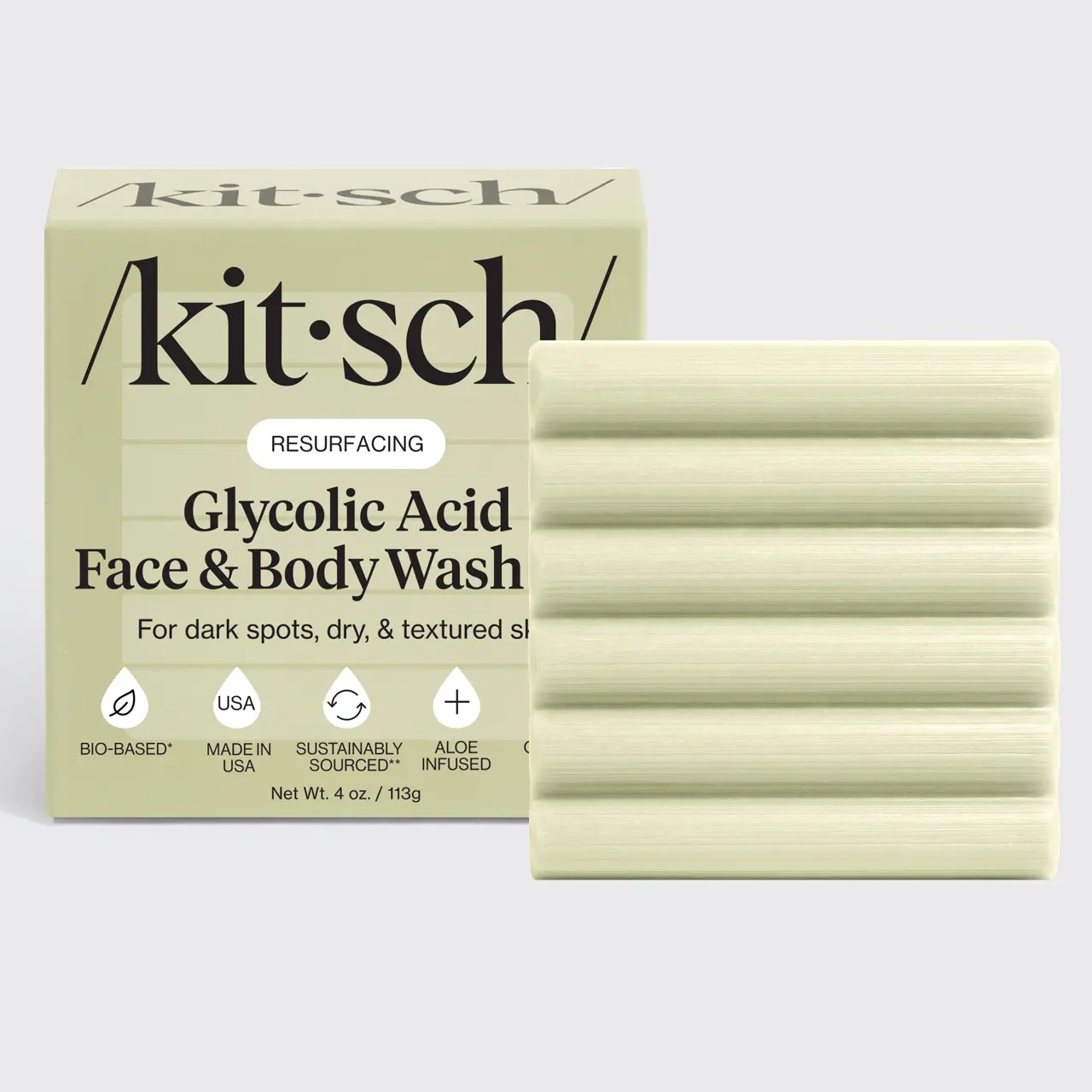 Kitsch Glycolic Acid Resurfacing Face and Body Wash