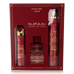 Lattafa bxlatt34s3 Bade Al Oud Sublime Gift Set for Unisex - 3 Piece