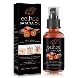 Eelhoe Batana Oil, 2.02 fl oz Vitamin E Hair Growth & Thickening Treatment Curl Boosting
