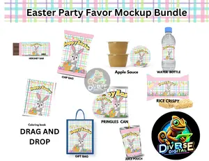 Editable Easter Party Favor Bundle