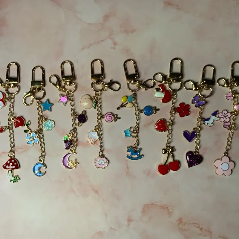 Dainty lipgloss charms