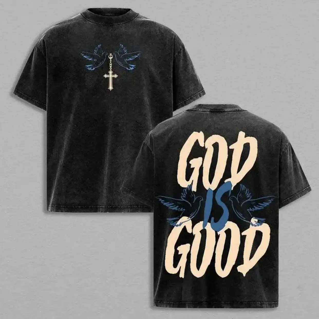 Men's Premium Cotton Shortsleeve Christian Graphic T-Shirt - Unisex Seamless Fitted Casual Religious Apparel, Bible Verse Church Streetwear, Faith-Based Inspirational Gift Top