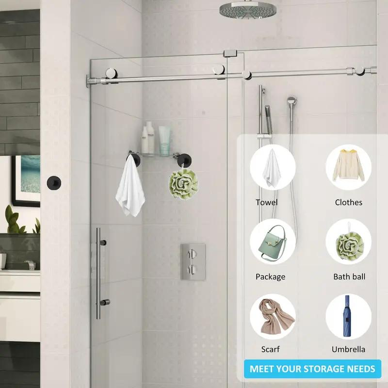 Stainless Steel Suction Cup Hooks No-Drill No-Damage Vacuum Suction Hooks for Kitchen Bathroom Bedroom Essentials 15 lbs Capacity Matte Black Organiser Stainless Steel Suction Cup Hooks No-Drill No-Damage Vacuum Suction Hooks for Kitchen Bathroom Bedroom Essentials 15 lbs Capacity Matte Black Organiser