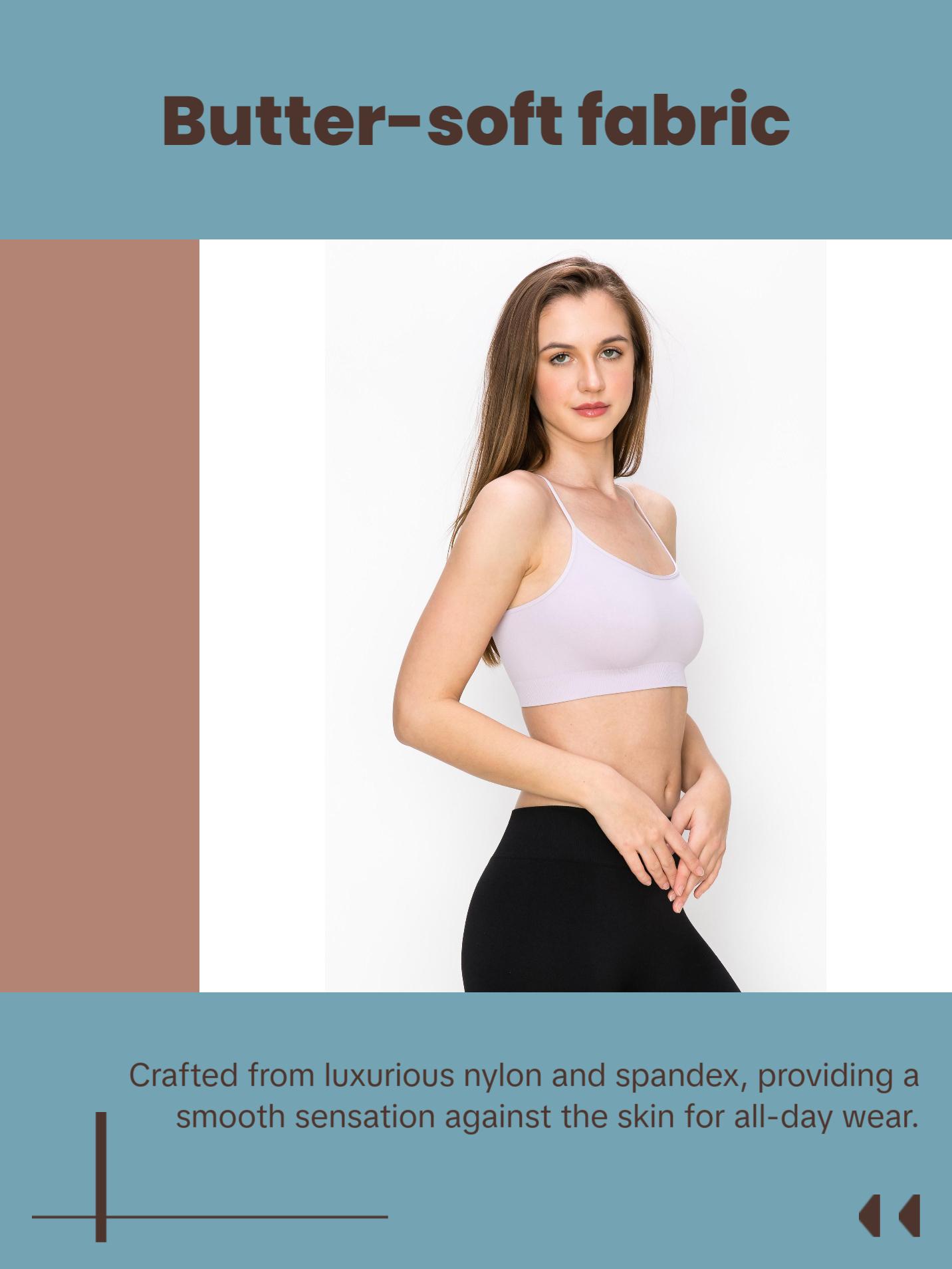 KURVE BUTTER SOFT BASIC STRAP CAMI BRALETTE