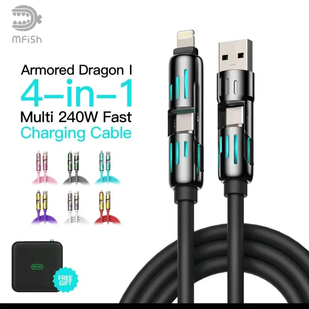 mfish Universal Charging & Data Cable for Smartphone, Cellphone, Mobile & Other Electronic Devices