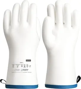 Liquid  Gloves, Heat Resistant Oven Gloves with Fingers,  Grade, , White, Large