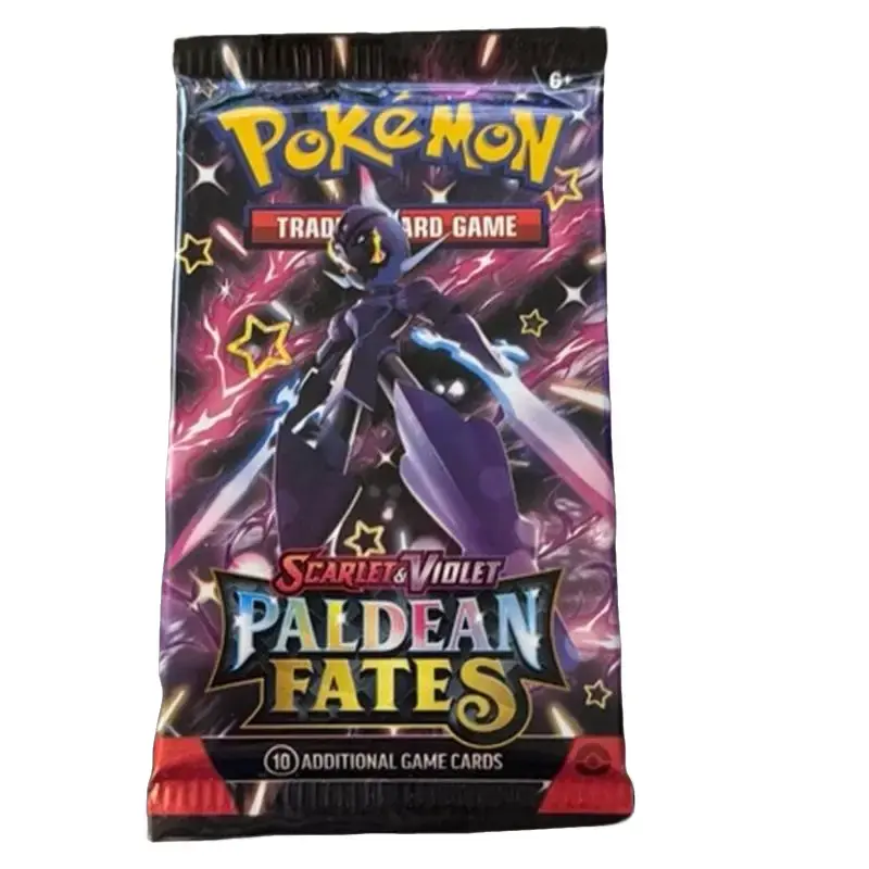Pokemon Scarlet & Violet Paldean Fates booster pack Trading Card Game - 10 Additional Game Cards - Officially Licensed Product