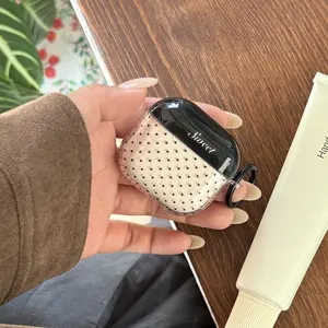 Korean Transparent Polka Dot Ring Earphone Case for Apple AirPods Pro 2/pro/4/3/2, Fashionable Women's Simple Earphone Cover