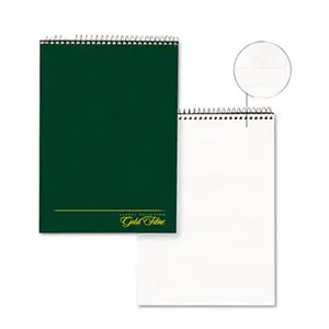212 MAIN Gold Fibre Wirebound Legal Pad - Office Stationery, WE-Classic GN Series, Letter Size, Legal Wide Ruling, 70 Microperforated Sheets, Chipboard Back, Notebook Journal