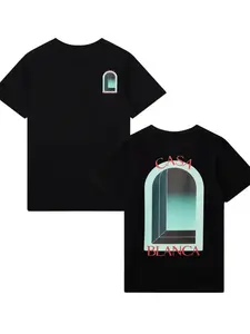 Casablanca Window Shirt, Unisex Quiet Luxury Style Tee, Stylish Streetwear, Fashionable Artistic Trend, Comfortable and Chic