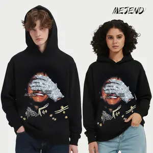 Rhinestone Tee, MeJend Sweatshirt, Graphic Hoodie SpringStatements Streetwear Casual trendy t-shirts