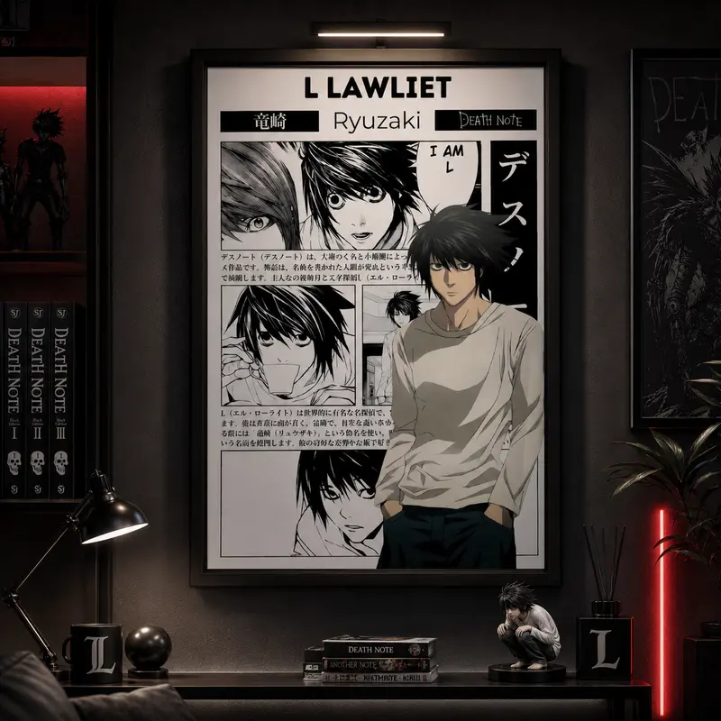 death note L poster - TikTok Shop