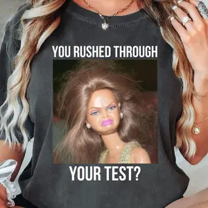 Test Day Teacher Shirt, State Testing TShirt, Test Coordinator Final Exam Week Teacher Team T-Shirt, Funny Retro Doll Meme 68PW8