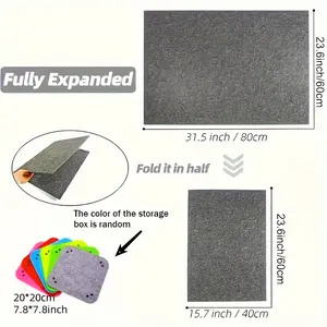 Featuring a separate storage compartment puzzle board, it contains 6 storage compartments that can hold 1000 DIY puzzle pieces; A portable puzzle board made of felt material, puzzle gift, creative game, modular design, multifunctional features, suitable f