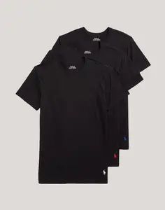 Polo Ralph Lauren Slim Fit Cotton Crewneck Tee 3-Pack