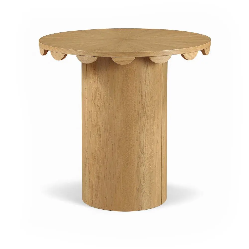 Dahlia 36" Natural Solid Wood And Natural Cane Counter Height Table