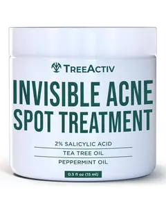 TreeActiv Invisible Salicylic Acid Spot Cream, Original Formula Lightweight Face & Body Cream for Acne-Prone Skin, Daily Use for Teens & Adults, Clear-Drying, Gentle Formula, 0.5 fl oz