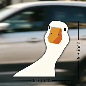 Cute Duck Pattern Car Sticker, Car Door Window Decal, Universal Car Exterior DecorationAccessories