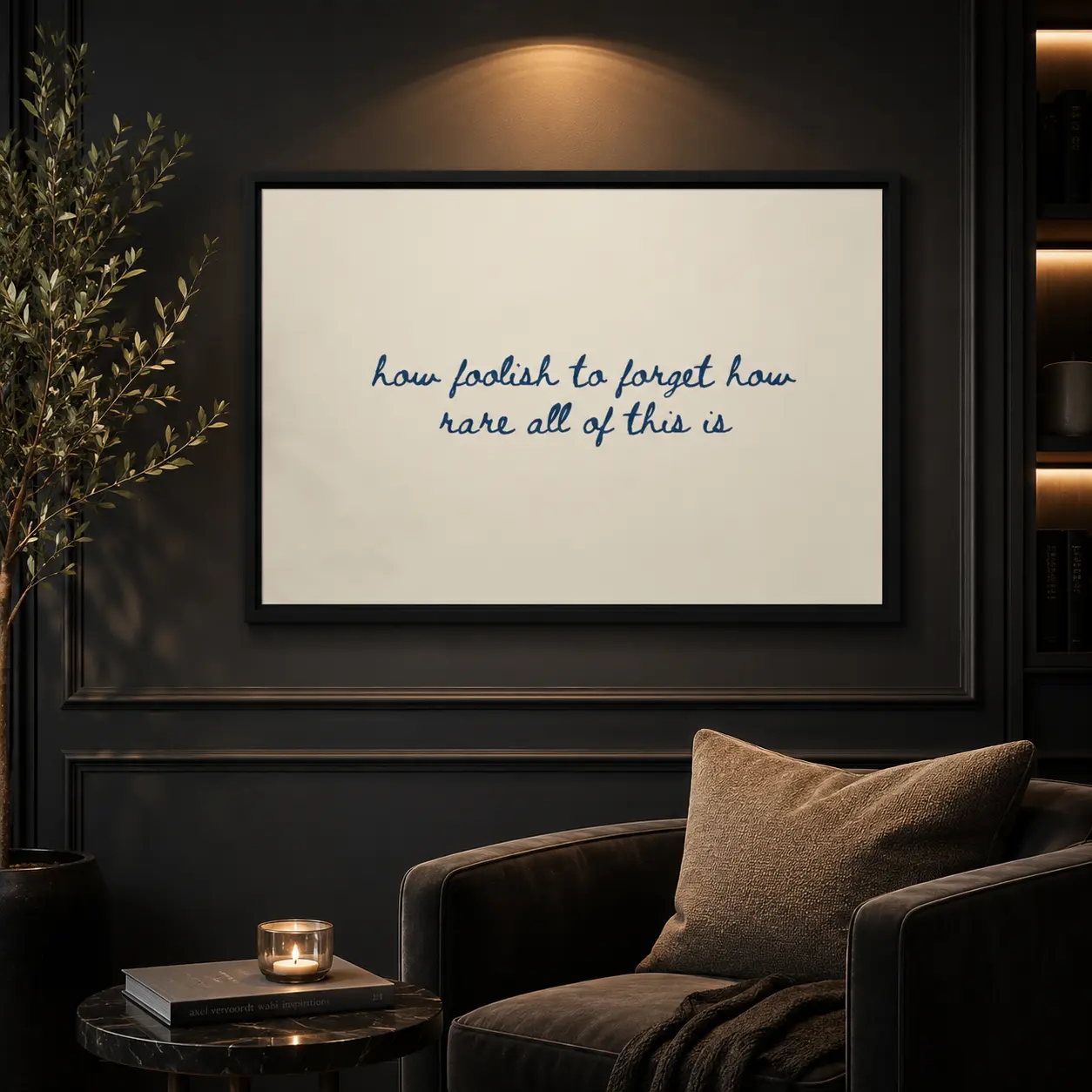 How Foolish to Forget horizontal |   Minimalist Inspirational Quote Wall Art, Canvas Print, Horizontal Wall Decor, Minimalist Quote Poster, Office Decor, Bedroom Living Room Decor, Daily Reminder Gift