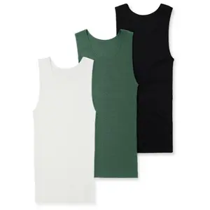 Clearance sale | Premium Ultra-Soft Polyester + spandex blend Fitted Tank 3 Pack Casual Athletic tank tops for men Activewear