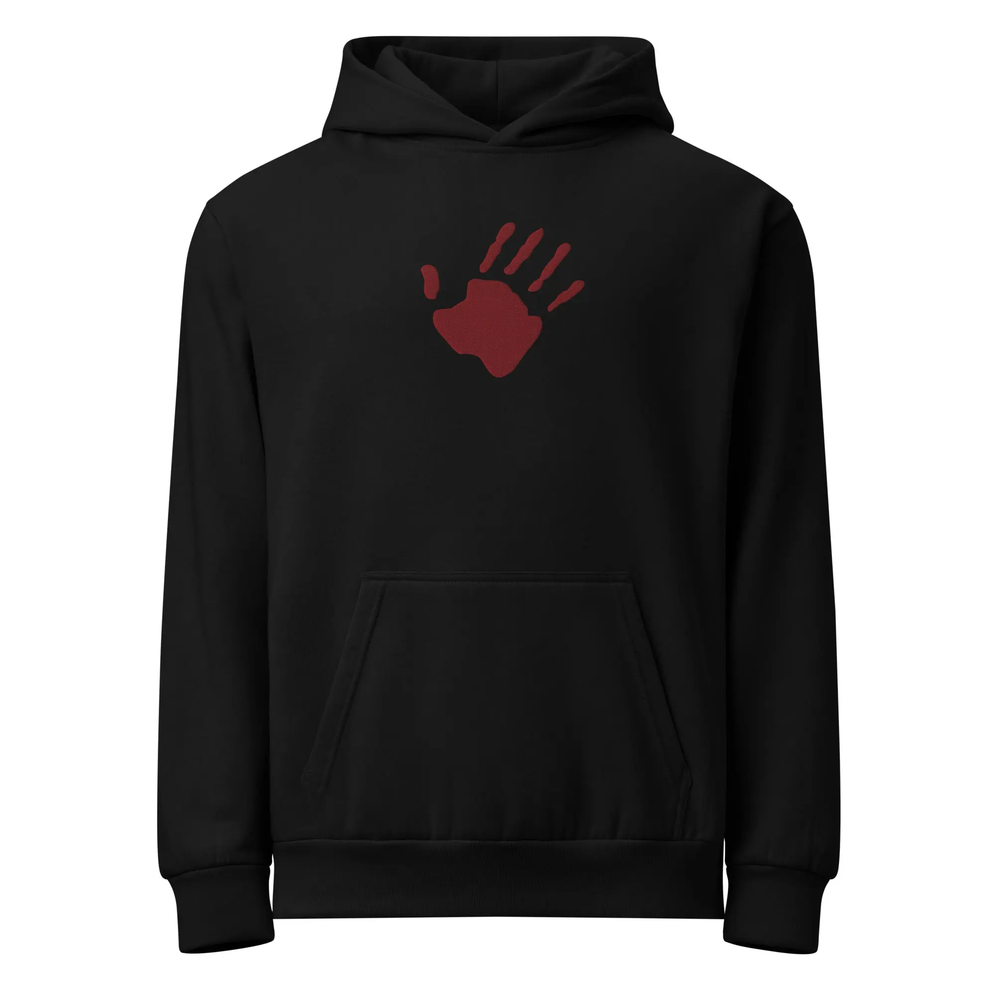 The Embroidered Red Hand Hoodie