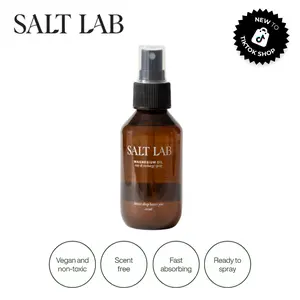 Salt Lab Magnesium Oil Spray 100ml | Fast-Absorbing, Fragrance-Free, Non-Sticky Formula