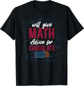 100% Cotton Math Teacher Nerd Student Formula Equation Chocolate Will T-Shirt