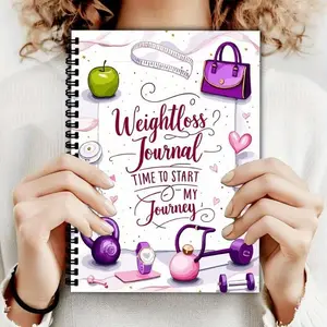 Bestselling Artistic Weight Loss Planner, Inspirational Fitness and Weight Management Journal, Ideal for Fitness Enthusiasts