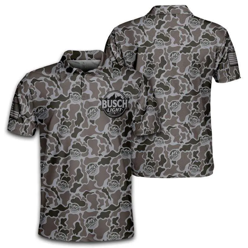" Camo Polo Shirt for Men - Camo Print Polo, Father's Day Gift, Stylish Men's Fashion "