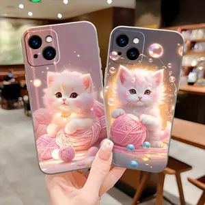 Cute cat phone case for iPhone 16/16Plus/16Pro/16ProMax/15/15Plus/15Pro/15ProMax/14/14Plus/14Pro/14ProMax/13/13Pro/13ProMax/12/12Pro/12ProMax/11/11Pro/11ProMax suitable for gift phone case iphone  15  pro  max  case
