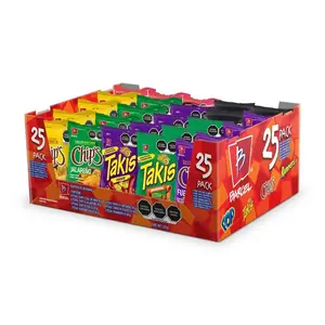 Barcels Takis Surtidos Chips Runners Mexican Sabritas Snack 25 Pieces