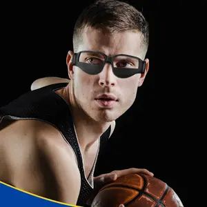 Basketball Training Court Dribble Goggles Adjustable Elastic Strap Training Goggles Basketball Dribble Glasses （black）
