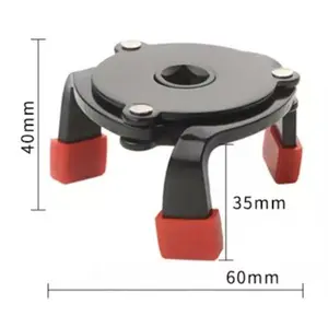 One-way Three-claw Ball Head Remover Tool for Oil Filter Change Compact Functional Oil Pan Drain Plug Removal Wrench 40mm x 35mm x 60mm
