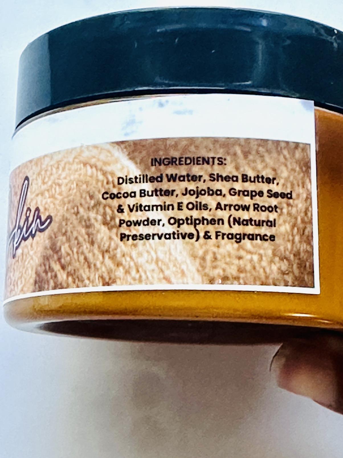 Coconut Jasmine Brown Skin Butter Cream Lotion - Moisturizer for Soft and Supple Skin - Hydrate