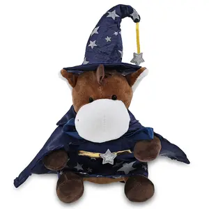 6" PLUSH - HORSE WITH WIZARD DRESS UP