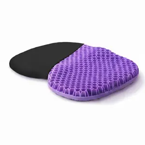 Portable Gel Seat Cushion with Breathable Material, Compact Size, Easy to Carry and Use, Relieves Back and Hip Discomfort, Enhances Sitting Experience, Keeps You Cool and Comfortable